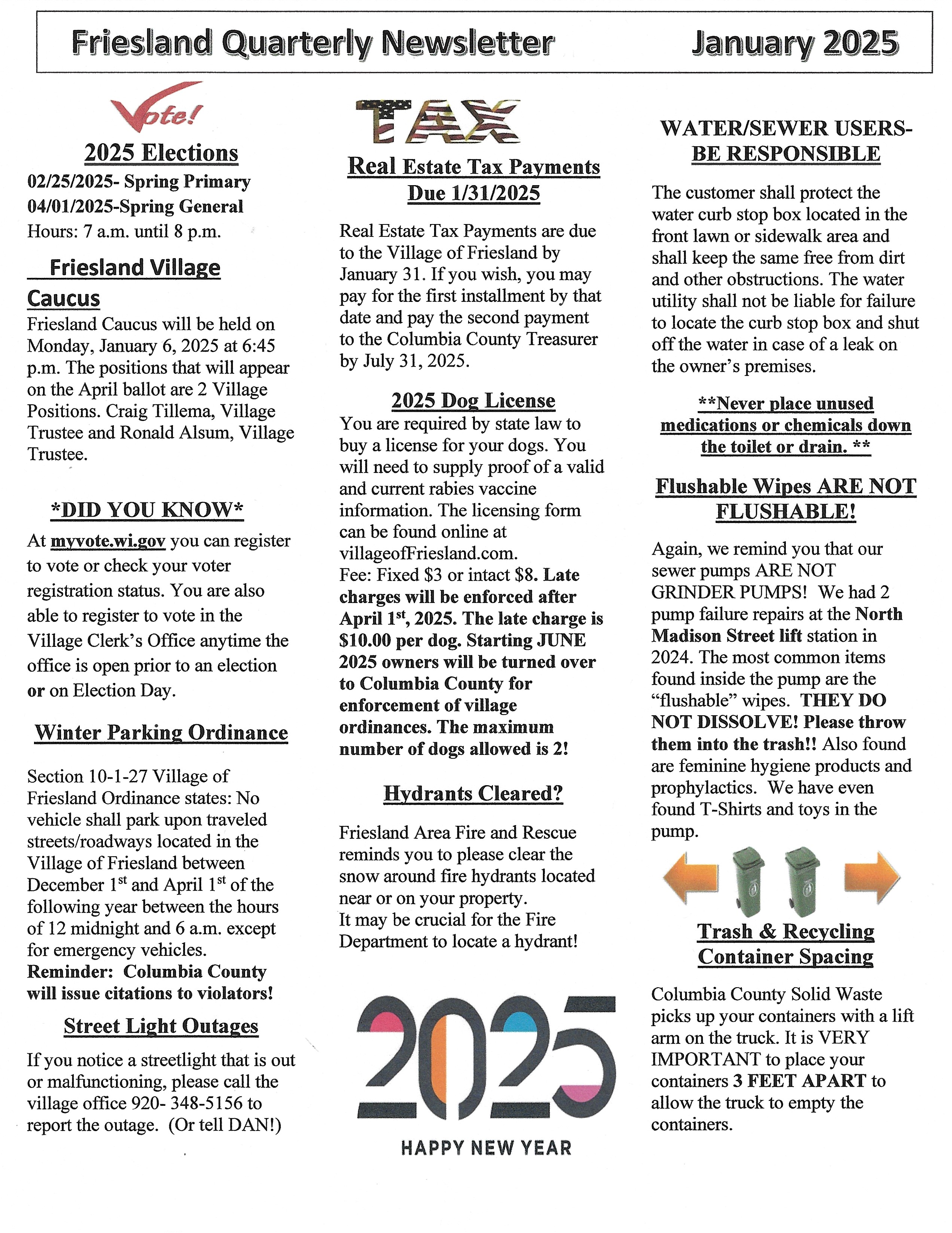 Winter 2025 Newsletter